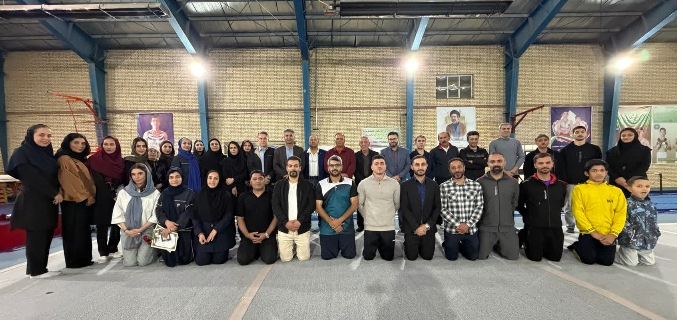 تجلیل از پیشکسوتان و افتخارآفرینان ژیمناستیک خراسان شمالی در بجنورد